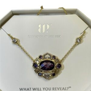 Bomb Party February 2026 Necklace - NK80887 Ethereal Edge- Amethyst NIB